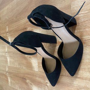 ASOS DESIGN WIDE FIT Pebble pointed high heels